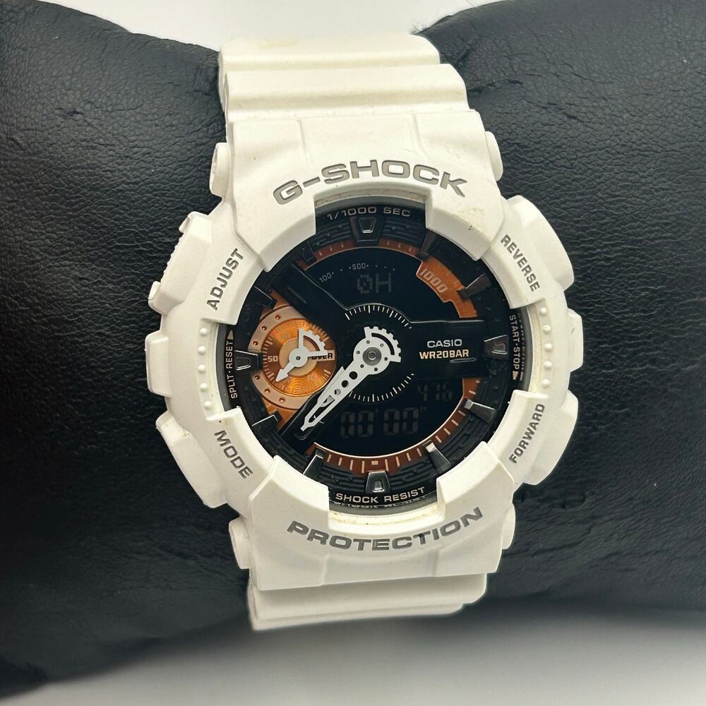 Casio G-Shock S-Series GMA-S110CW Analog-digital Watch White Resin Band